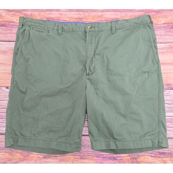 Polo Ralph Lauren Classic Fit Olive Green Chino Shorts 46B Cotton Made In Vietna - Picture 1 of 7